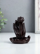 Подставка для благовоний TAKE IT EASY «Рука с лотосом», набор благовоний конусы, стелющийся дым, 4.3×3.5×6 см - Фото 6