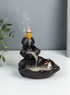 Подставка для благовоний TAKE IT EASY «Горное озеро с рыбками», набор благовоний конусы, стелющийся дым, 4.5×3.8×6 см - Фото 5