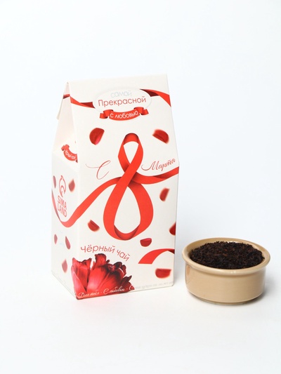 Чай подарочный «С 8 Марта: красная лента», 50 г