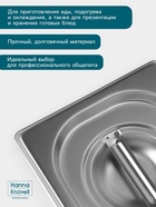 Крышка к гастроёмкости GN 1/6 Hanna Knövell, 176×162 мм, толщина 0.8 мм, нержавеющая сталь - Фото 3