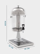 Диспенсер для напитков Hanna Knövel, 8 л, 350×260×600 мм, нержавеющая сталь, серебристый - Фото 2