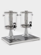 Диспенсер для напитков Hanna Knövel, 2 секции по 8 л, 555×350×600 мм, нержавеющая сталь, серебристый - Фото 3