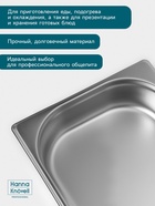 Гастроёмкость GN 1/2 Hanna Knövell, 65 мм, 325×265×65 мм, толщина 0.8 мм, нержавеющая сталь - Фото 4
