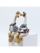 Набор фигурок полистоун TAKE IT EASY «Гусь с гусыней», 2 шт. - фото 33409377