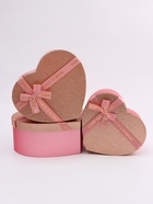 Набор подарочных коробок сердце 3 в 1, розовое золото с бантом «Любовь вечна», 31×27×13.3; 28×25×11.7; 26×23×10.3 см - Фото 3