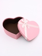 Набор подарочных коробок сердце 3 в 1, розовый матовый, 31×27×13.3; 28×25×11.7; 26×23×10.3 см - Фото 6