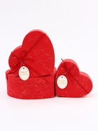 Набор подарочных коробок сердце 3 в 1, красный с акцентом, 22×20×9; 18.5×17×7.5; 16×14×6 см - Фото 3