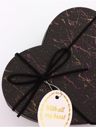 Набор подарочных коробок сердце 3 в 1, чёрный с акцентами, 22×20×9; 18.5×17×7.5; 16×14×6 см - Фото 4