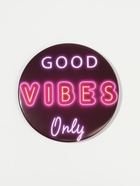 Зеркало карманное Good vibes, d=7 см, PVC - коробка, чёрное - Фото 2