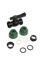 Кран шаровой ПНД ZEIN, 25 мм, цанга - Фото 7