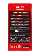 Набор акриловых маркеров 36 штук, пулевидный наконечник 2 мм, толщина линии 1 мм - Фото 6