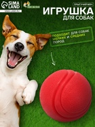 Игрушка цельнолитая «Прыгучий мяч», TPR, 5 см, красная - Фото 1