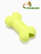 Жевательная игрушка для собак «Кость малая», 8.5 см, TPR, салатовая - Фото 3