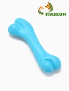 Жевательная игрушка для собак «Косточка классическая», 12.3 с, TPR, голубая - Фото 3