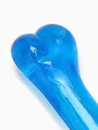 Игрушка жевательная «Косточка классическая», прозрачная, PVC, 12.3 см, синяя - Фото 3