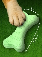 Жевательная игрушка для собак «Собачье удовольствие», 10.5 см, TPR, зелёная - Фото 2