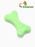 Жевательная игрушка для собак «Собачье удовольствие», 10.5 см, TPR, зелёная - Фото 3
