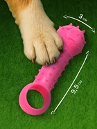 Игрушка-дразнилка для собак «Поймай меня!», 9.5 см, TPR, розовая - Фото 2