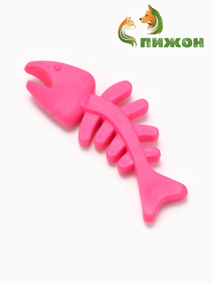 Игрушка жевательная "Планктон", TPR, 12,5 см, розовая - Фото 1
