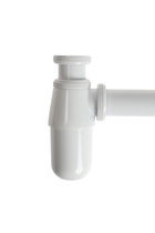 Сифон ZEIN engr, для раковины, бутылочный, 1 1/4" х 32 мм, цинк, белый - Фото 4