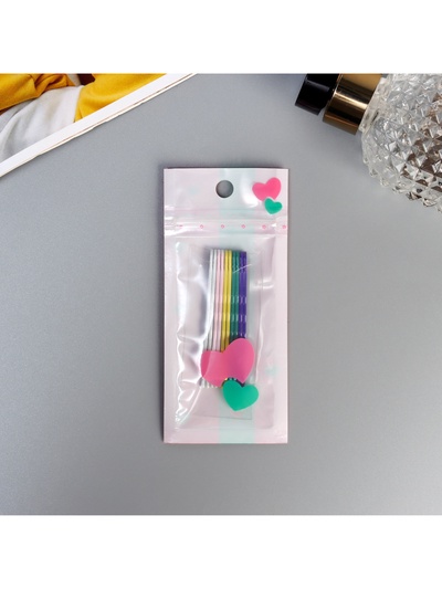 Невидимки для волос «Ариэль», набор 10 шт., 6 см, МИКС