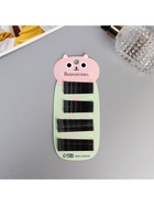 Невидимки для волос «Глория», набор 40 шт., котик, 5.5 и 4.5 см, чёрные - Фото 1