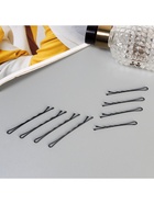 Невидимки для волос «Глория», набор 40 шт., котик, 5.5 и 4.5 см, чёрные - Фото 2