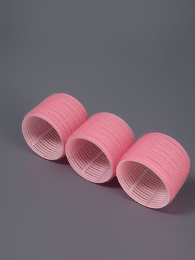 Бигуди «Липучка», d=7.5 см, 4 шт., розовый