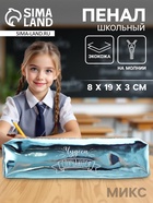 Пенал школьный Calligrata, на молнии, МИКС - Фото 1