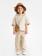 Костюм детский (свитшот и брюки) MINAKU, бежевый, рост 104 см - фото 32948786