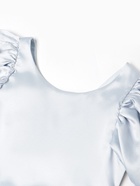 Платье нарядное для девочки MINAKU: PartyDress, с воланами, рост 104-110 см, голубое - Фото 12