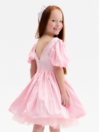 Платье нарядное для девочки MINAKU: PartyDress с подъюбником, розовое, рост 110 см - Фото 7