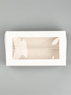 Кондитерская упаковка для макарун с окном, «Белая», 11 х 19 х 5.5 см (комплект 5 шт) - фото 33357633