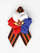 Георгиевская лента на 9 мая «Красная звезда», на магните, с цветком триколор - Фото 2