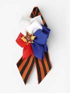 Георгиевская лента на 9 мая «Красная звезда», на магните, с цветком триколор - Фото 3