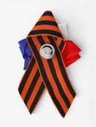 Георгиевская лента на 9 мая «Красная звезда», на магните, с цветком триколор - Фото 4