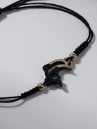 Браслет ассорти на нити «Дельфинчик» на нити, цвет чёрный в золоте - фото 809238059