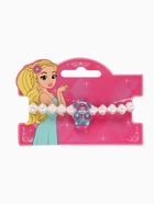 Браслет детский «Выбражулька. Жемчуг и Мармеладный мишка», d=6 см, белый с голубым - Фото 4