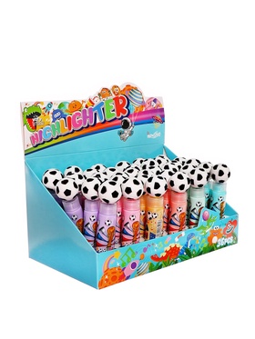 Маркер текстовыделитель «Футбольный мяч», МИКС (комплект 36 шт)