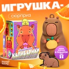 Игрушка - сюрприз «Капибарики», фигурка, значок 10708225 - фото 2780060