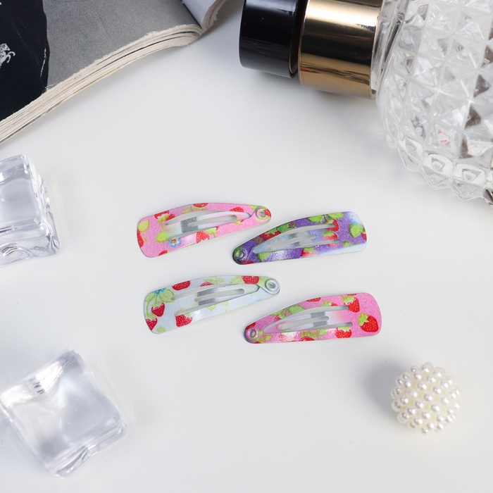 Заколки для волос «Камилла», набор 12 шт., весна, 3 см, МИКС - Фото 1