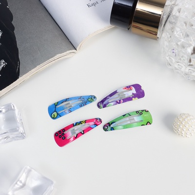 Заколки для волос «Камилла», набор 12 шт., лето колор, 3 см, МИКС