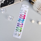 Заколки для волос «Камилла», набор 12 шт., лето колор, 3 см, МИКС - Фото 2