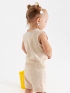 Костюм (майка, шорты) Крошка Я Melange, рост 68-74 см, бежевый - фото 117179292