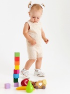 Костюм для девочки (майка, шорты) «Крошка Я» Melange, рост 92-98 см, бежевый - фото 60052023