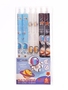 Стираемая ручка «Космонавт», гелевая, автоматическая, синий стержень, узел 0.5 мм, МИКС - Фото 1