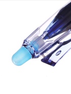 Стираемая ручка, гелевая, автоматическая, синий стержень, узел 0.5 мм - Фото 4