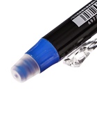 Стираемая ручка, гелевая, автоматическая, синий стержень, узел 0.5 мм - Фото 3