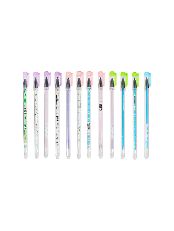 Стираемая ручка «Мультяшки», гелевая, синий стержень, узел 0.5 мм, МИКС - Фото 1