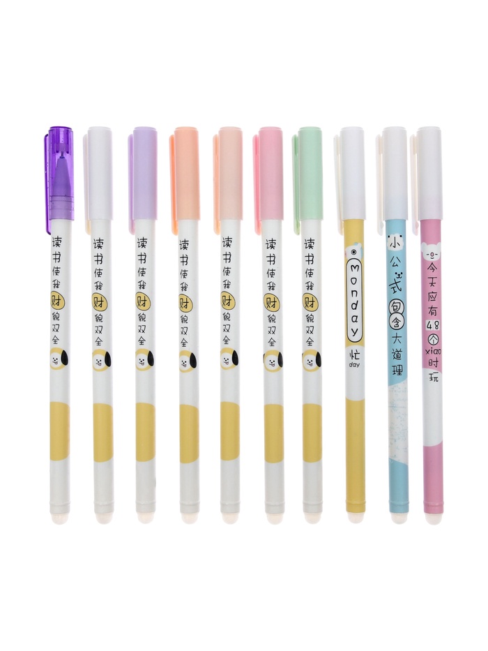 Ручка гелевая стираемые чернила, 0.5 мм, стержень синий «Девочка», МИКС - Фото 1